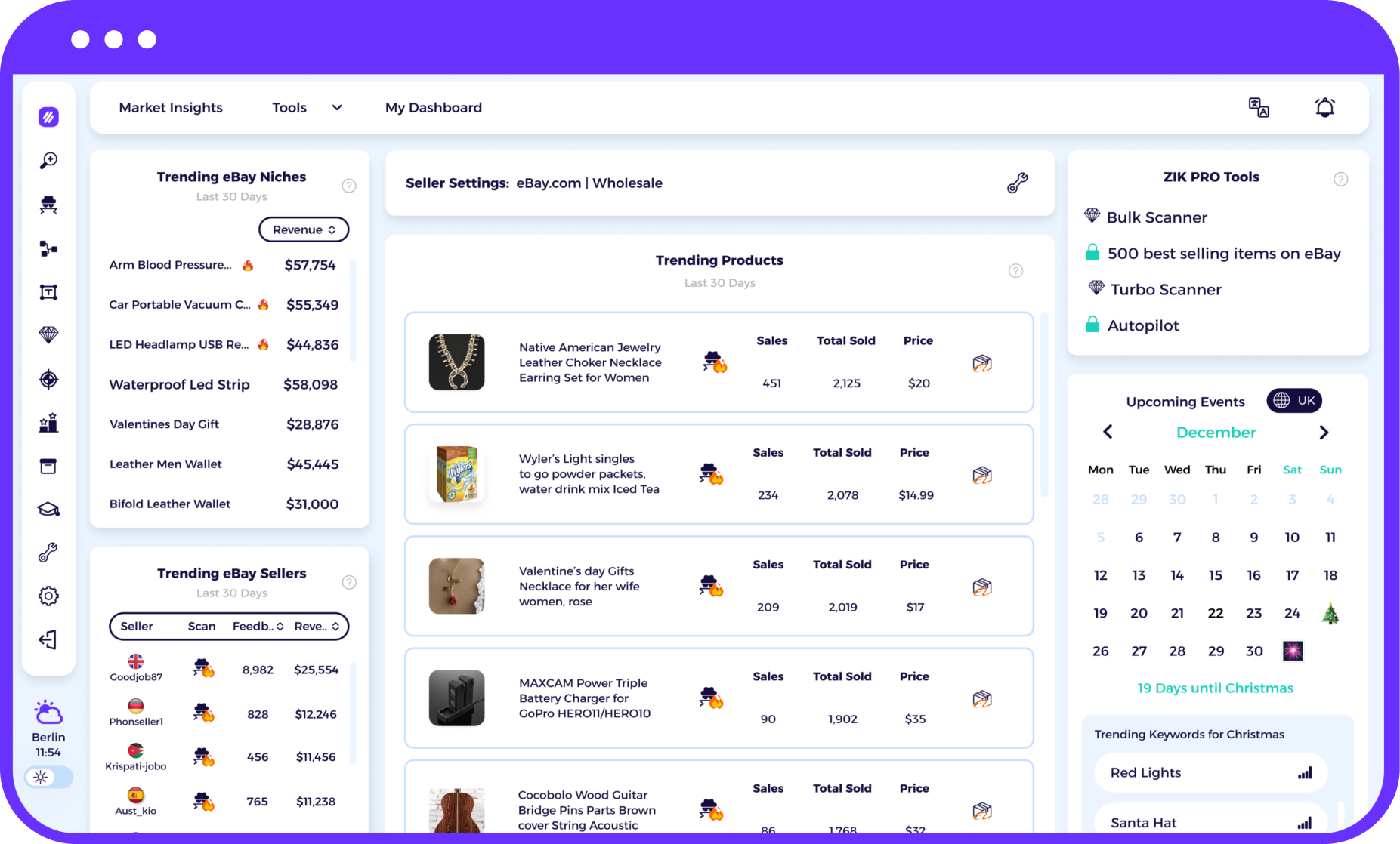 Dashboard app products page